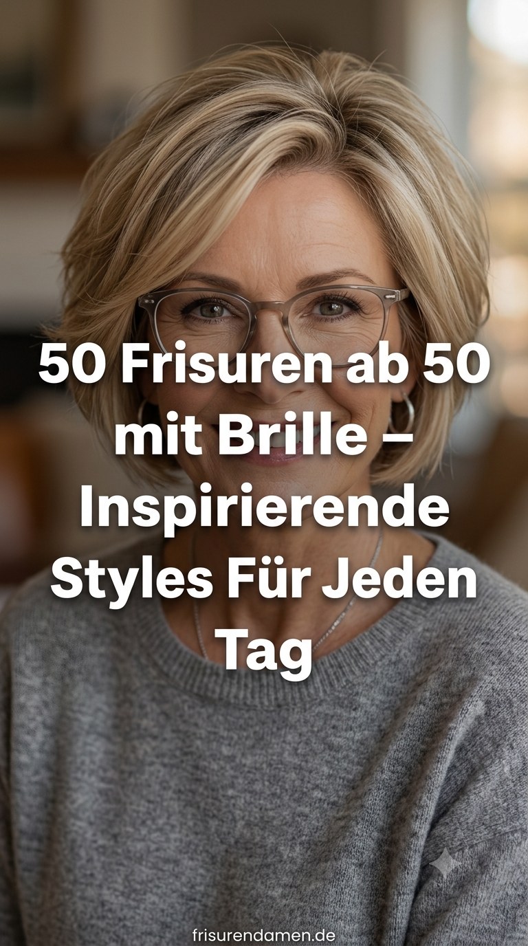 50 Frisuren ab 50 mit Brille – Inspirierende Styles Für Jeden Tag