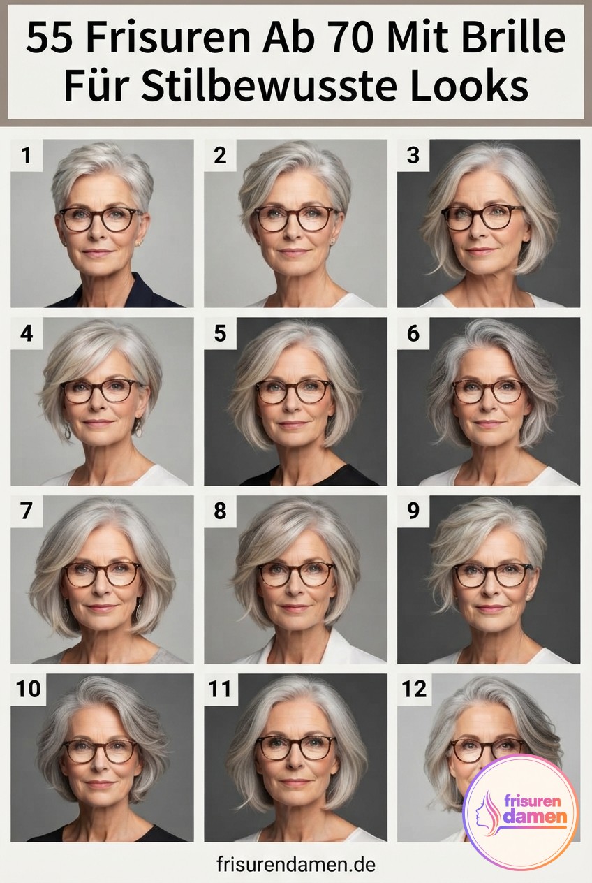 55 Frisuren Ab 70 Mit Brille Für Stilbewusste Looks