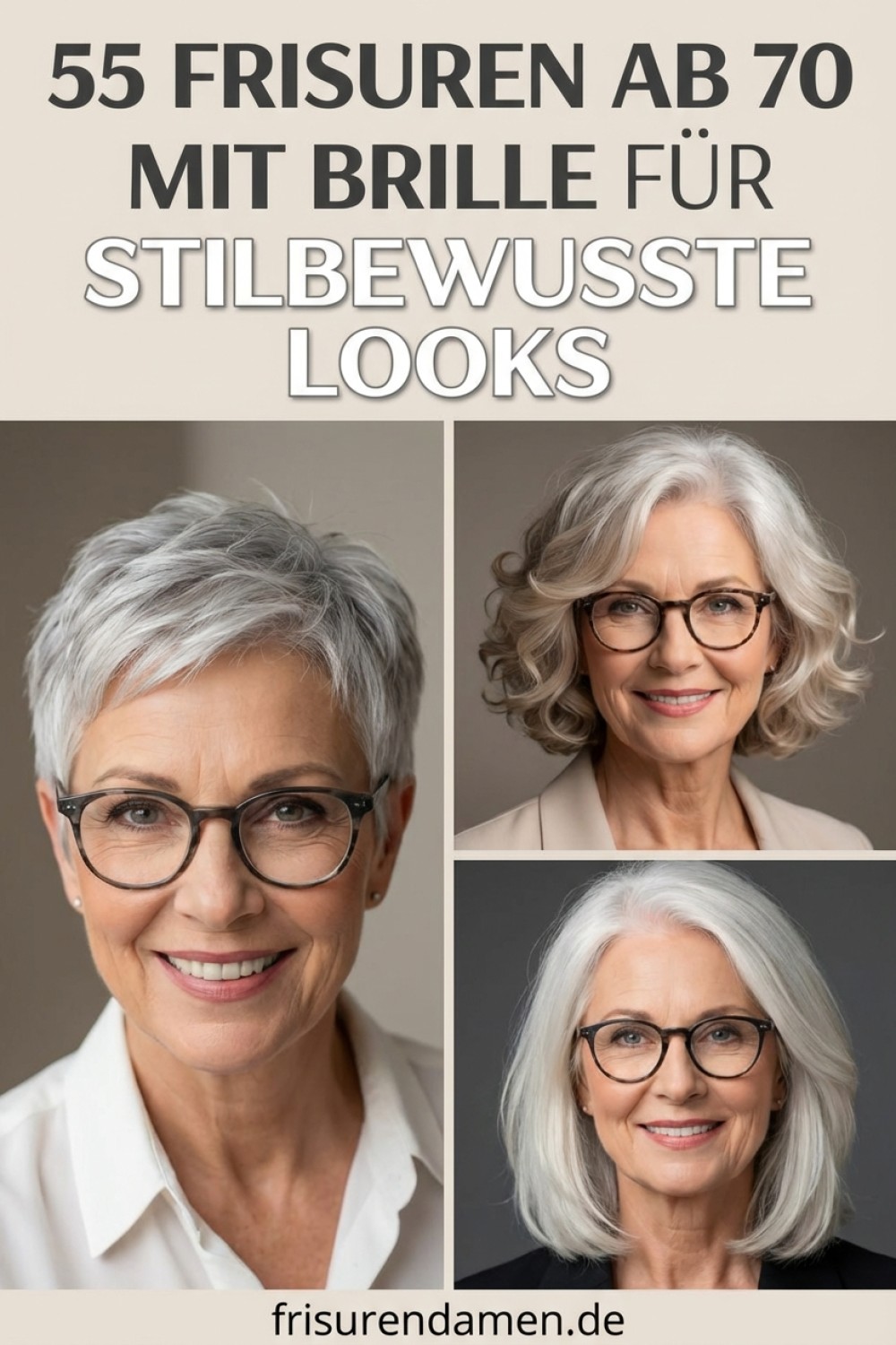 55 Frisuren Ab 70 Mit Brille Für Stilbewusste Looks
