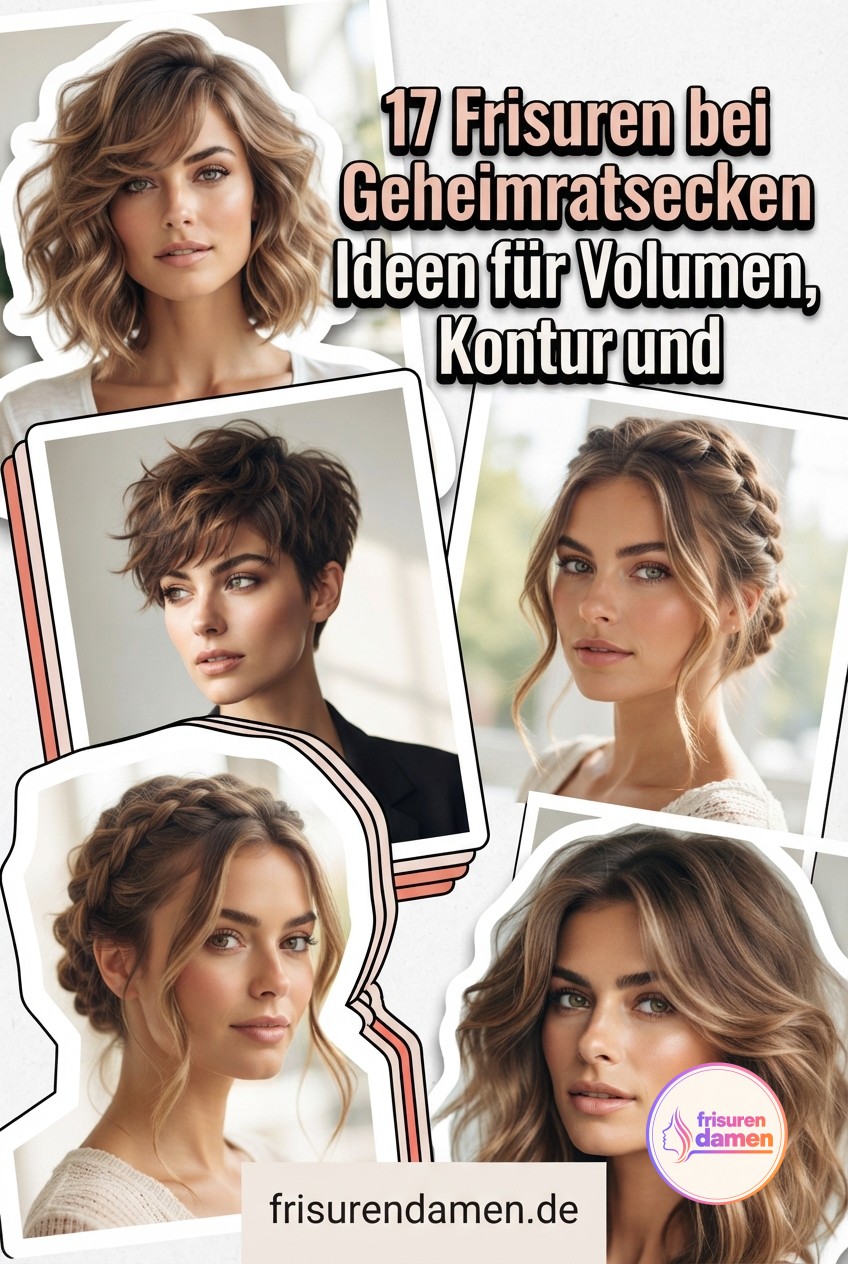 17 Frisuren bei Geheimratsecken Ideen für Volumen, Kontur und Selbstbewusstsein
