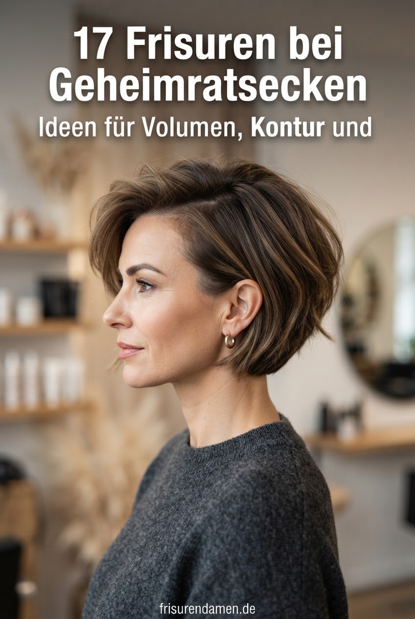 17 Frisuren bei Geheimratsecken Ideen für Volumen, Kontur und Selbstbewusstsein