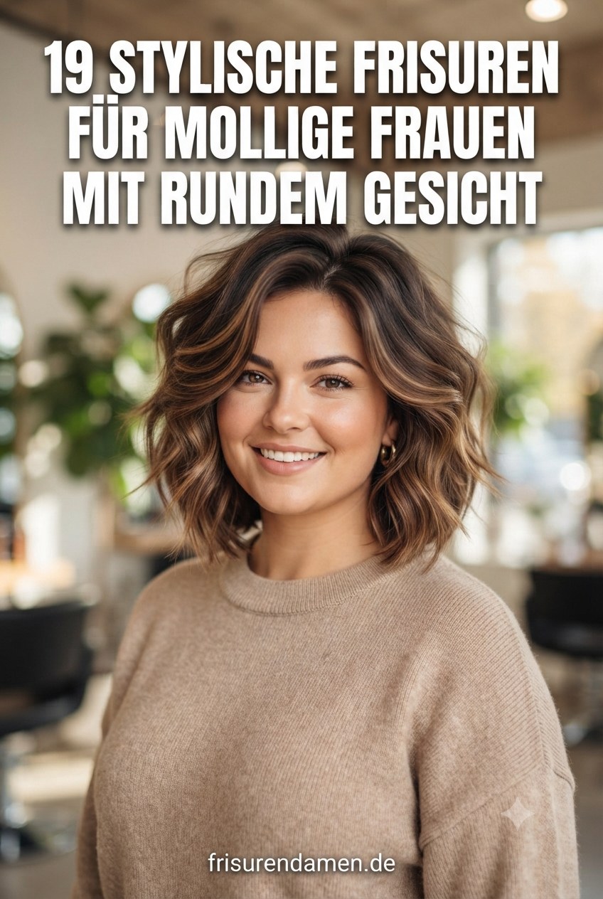 19 Stylische Frisuren Für Mollige Frauen Mit Rundem Gesicht