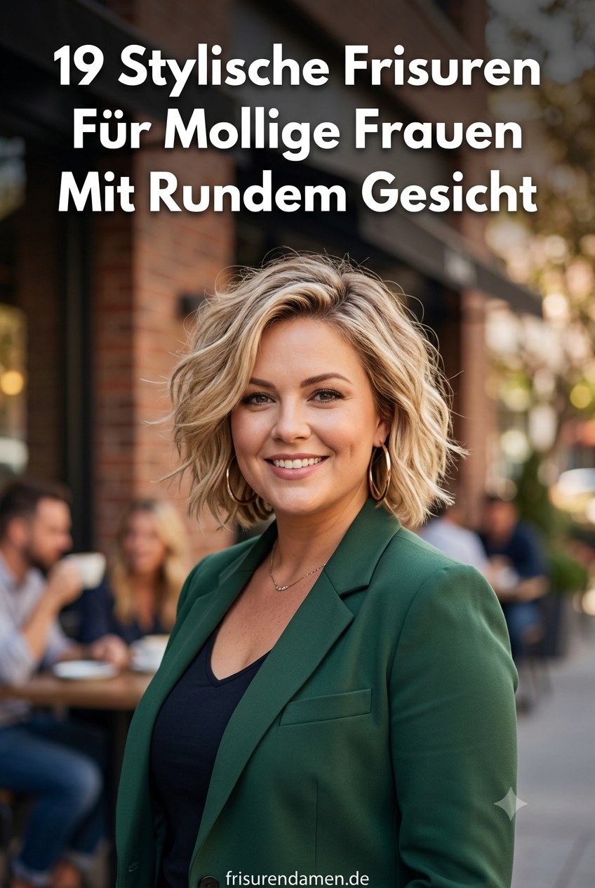 19 Stylische Frisuren Für Mollige Frauen Mit Rundem Gesicht