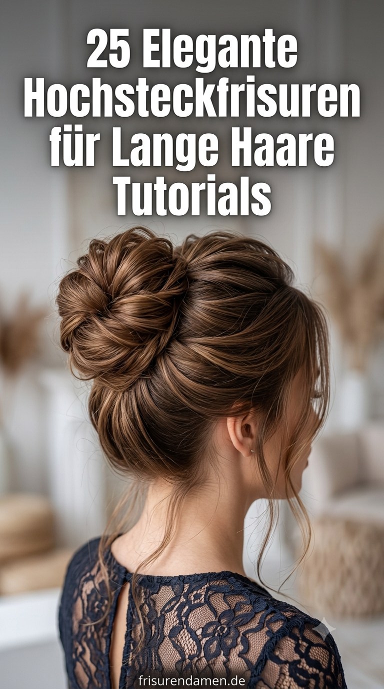 25 Elegante Hochsteckfrisuren für Lange Haare Tutorials