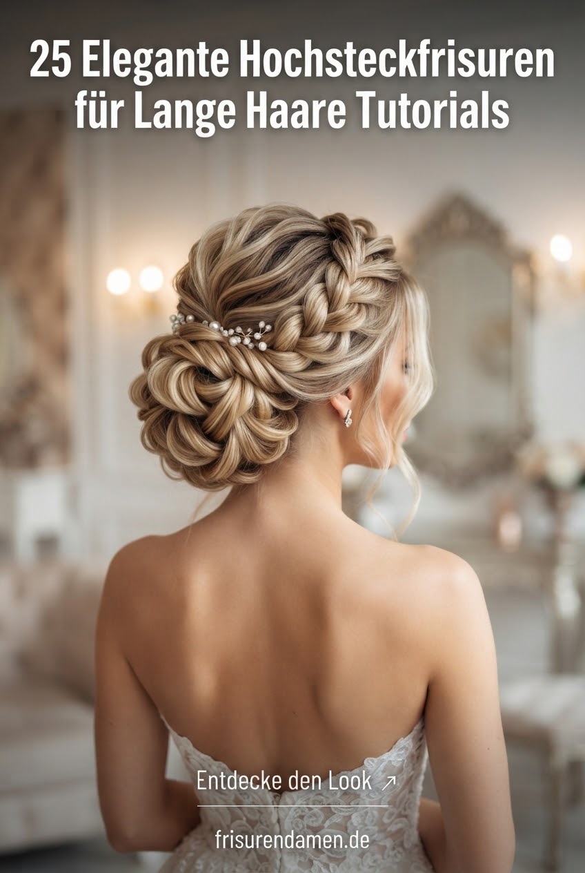 25 Elegante Hochsteckfrisuren für Lange Haare Tutorials