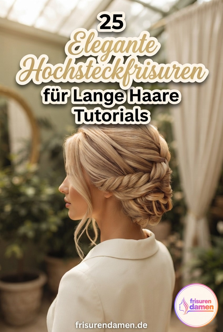 25 Elegante Hochsteckfrisuren für Lange Haare Tutorials