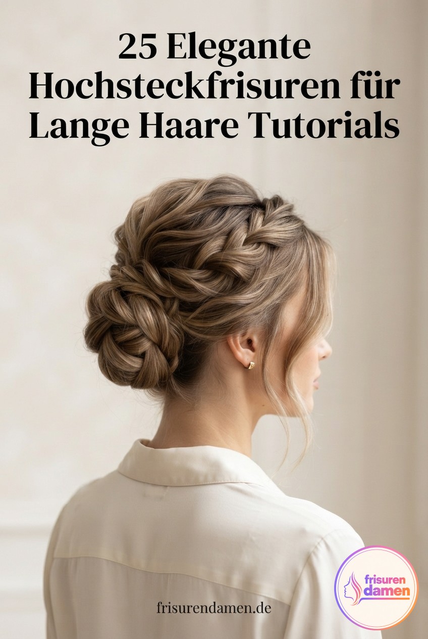 25 Elegante Hochsteckfrisuren für Lange Haare Tutorials