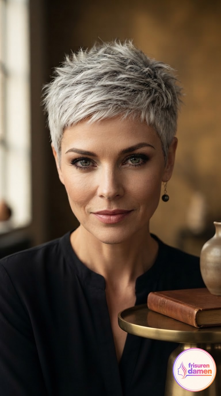 Schöne Frisuren ab 50 mit Brille