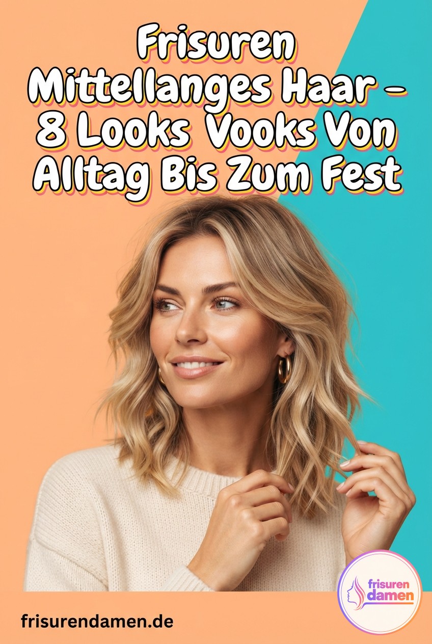 Frisuren Mittellanges Haar - 8 Looks Von Alltag Bis Zum Fest