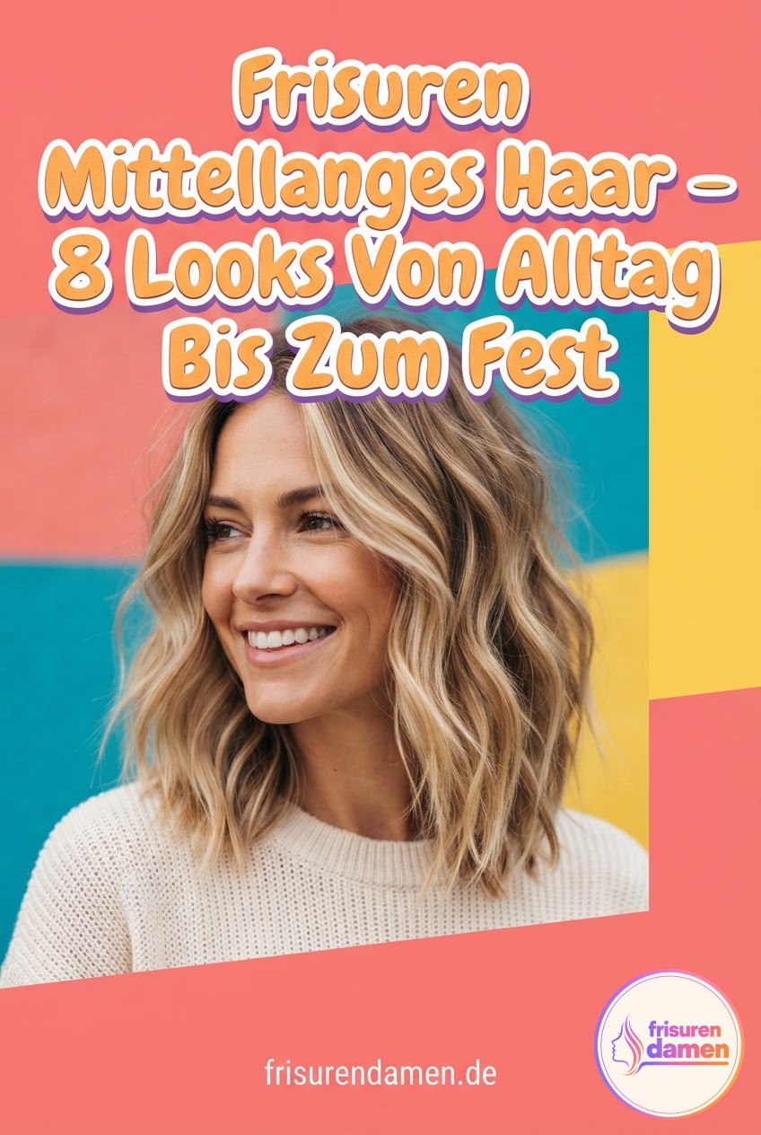 Frisuren Mittellanges Haar - 8 Looks Von Alltag Bis Zum Fest