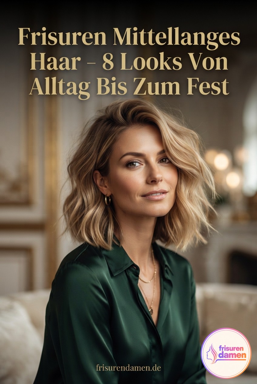Frisuren Mittellanges Haar - 8 Looks Von Alltag Bis Zum Fest