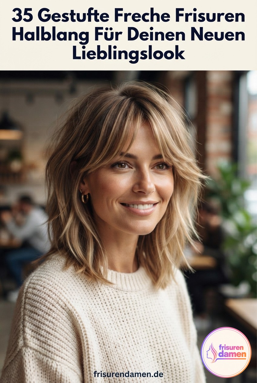 35 Gestufte Freche Frisuren Halblang Für Deinen Neuen Lieblingslook