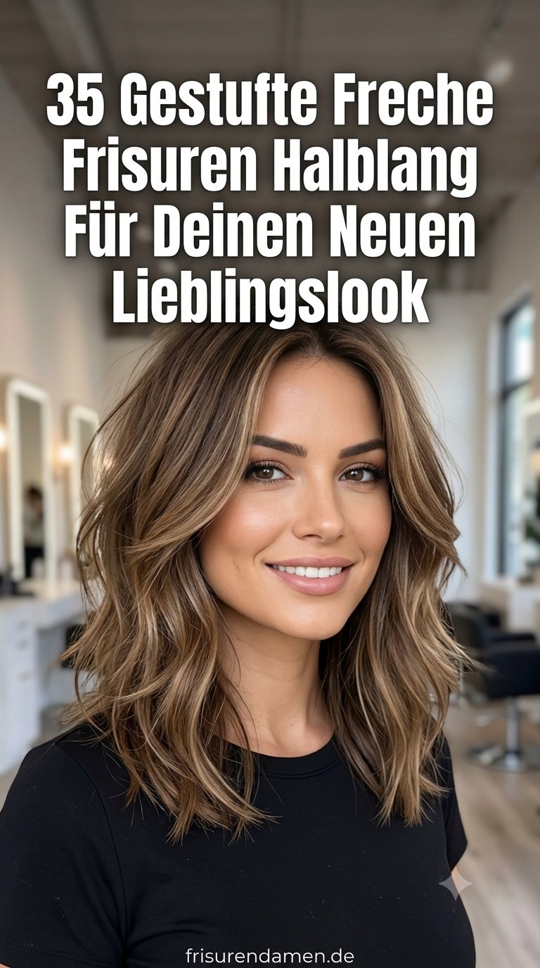 35 Gestufte Freche Frisuren Halblang Für Deinen Neuen Lieblingslook