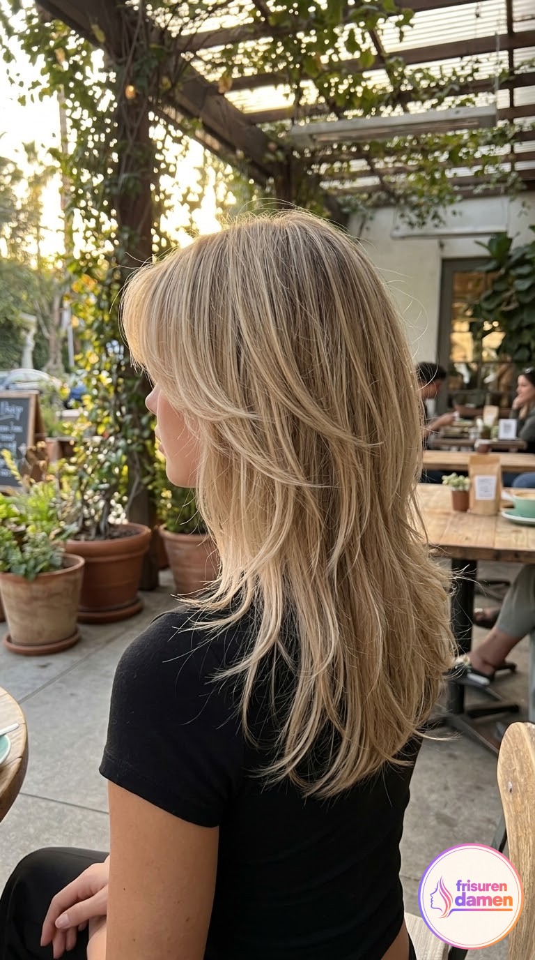Freche gestufte Frisuren halblang