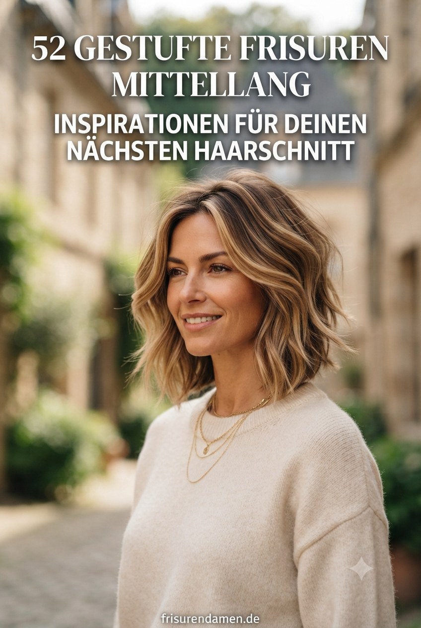 52 Gestufte Frisuren Mittellang Inspirationen Für Deinen Nächsten Haarschnitt
