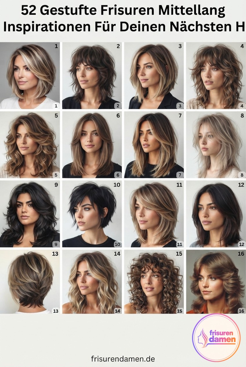 52 Gestufte Frisuren Mittellang Inspirationen Für Deinen Nächsten Haarschnitt