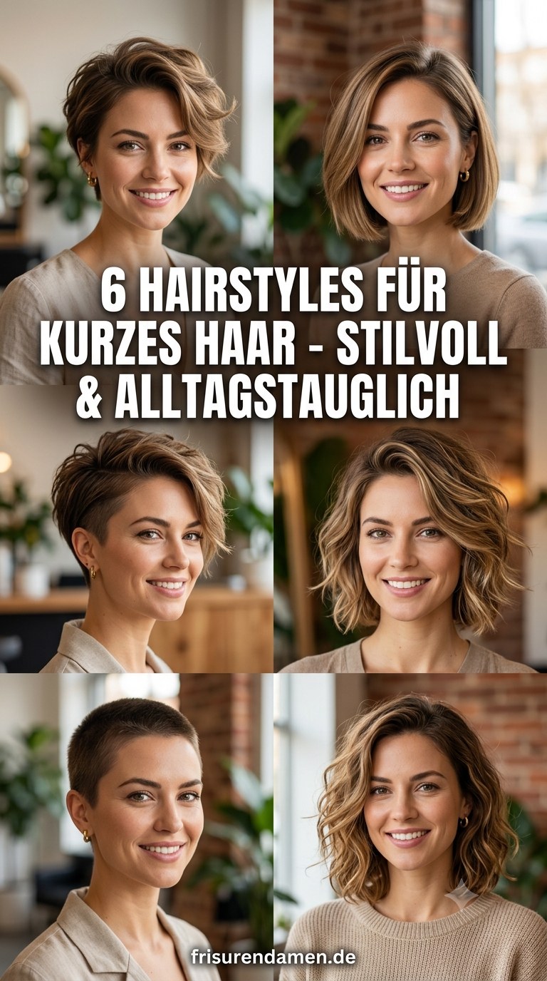 6 Hairstyles Für Kurzes Haar - Stilvoll & Alltagstauglich