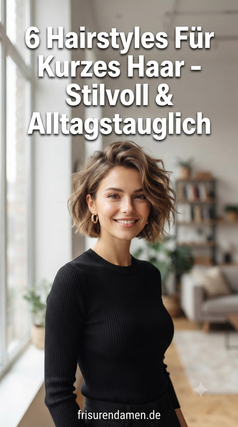 6 Hairstyles Für Kurzes Haar - Stilvoll & Alltagstauglich