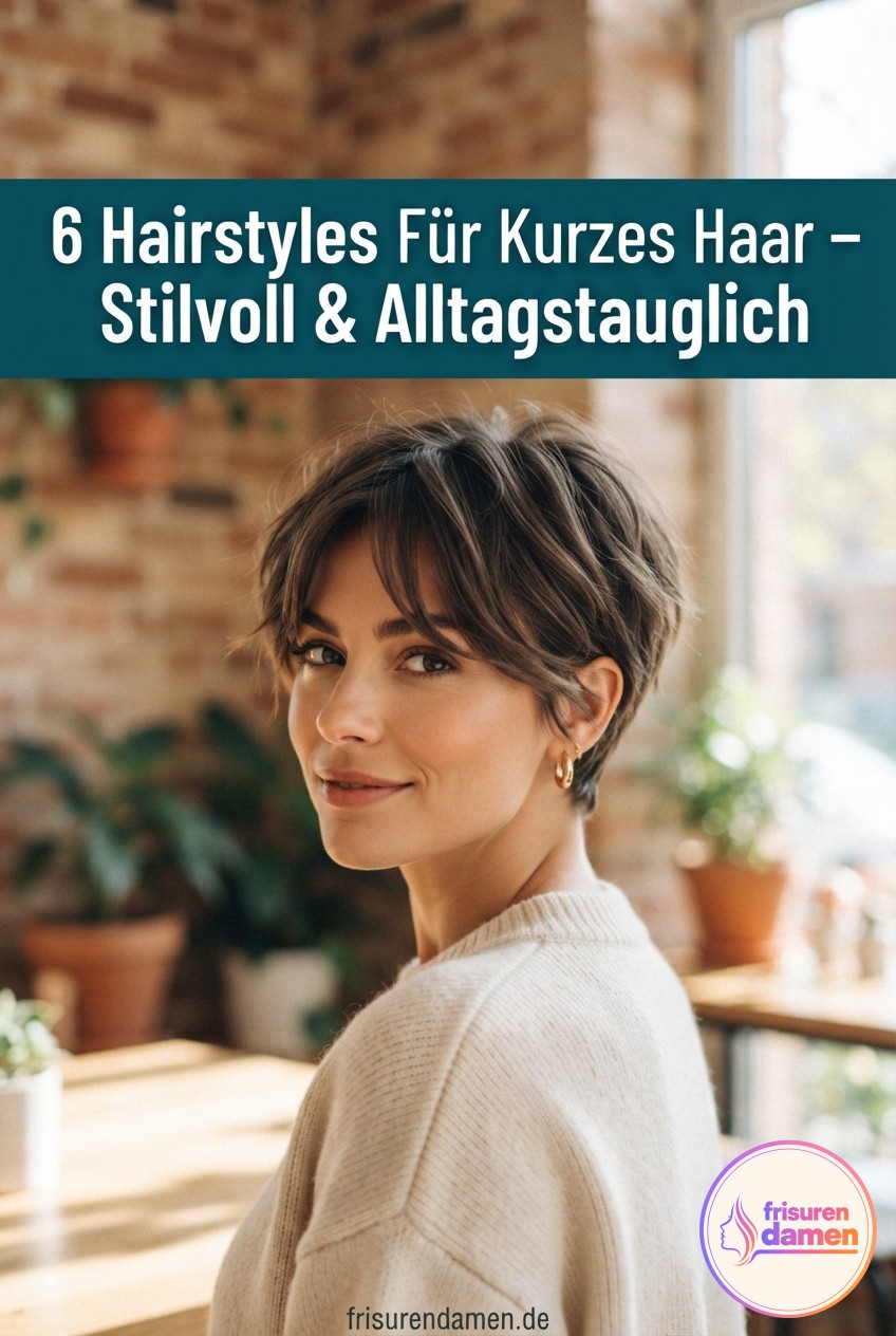 6 Hairstyles Für Kurzes Haar - Stilvoll & Alltagstauglich