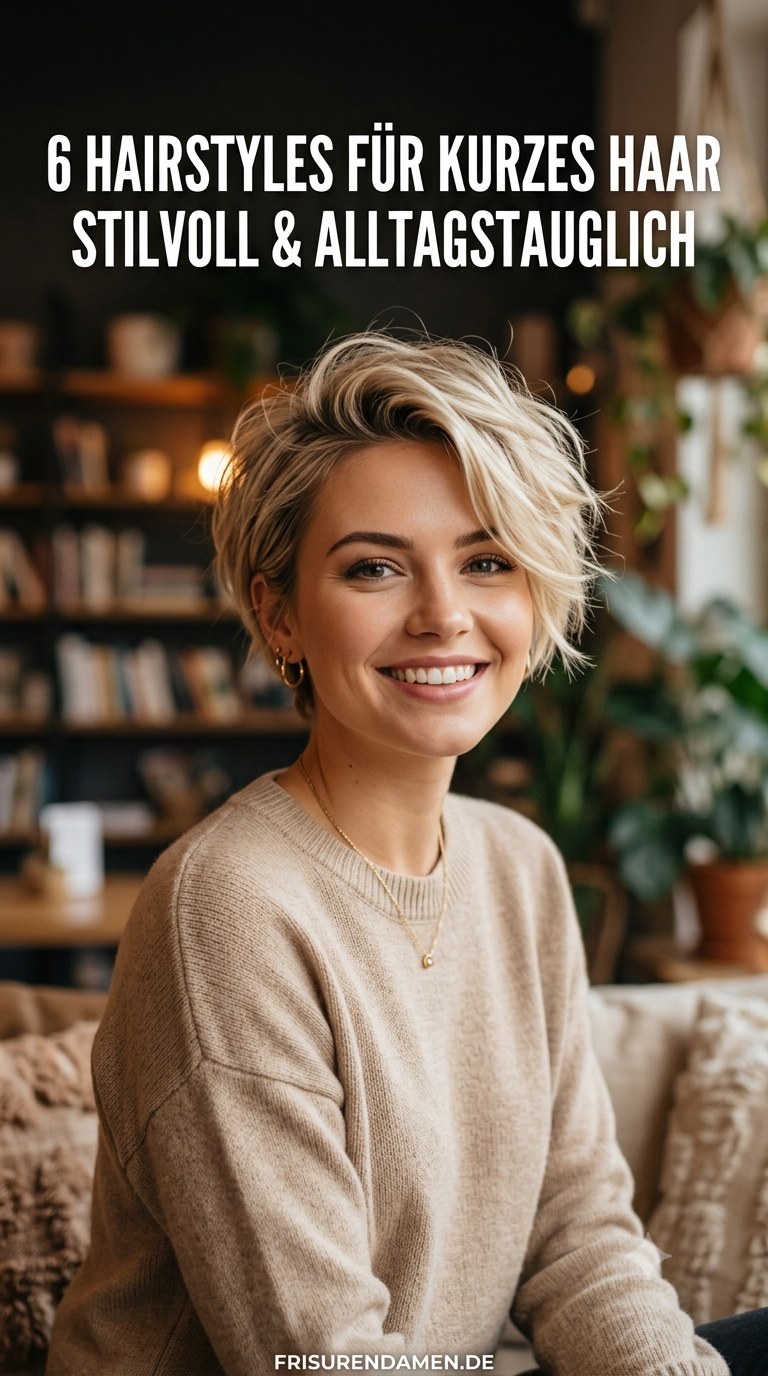 6 Hairstyles Für Kurzes Haar - Stilvoll & Alltagstauglich