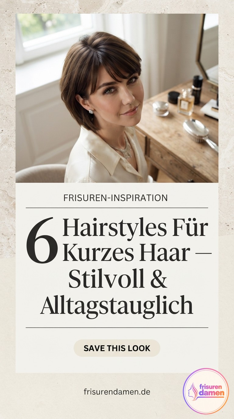 6 Hairstyles Für Kurzes Haar - Stilvoll & Alltagstauglich