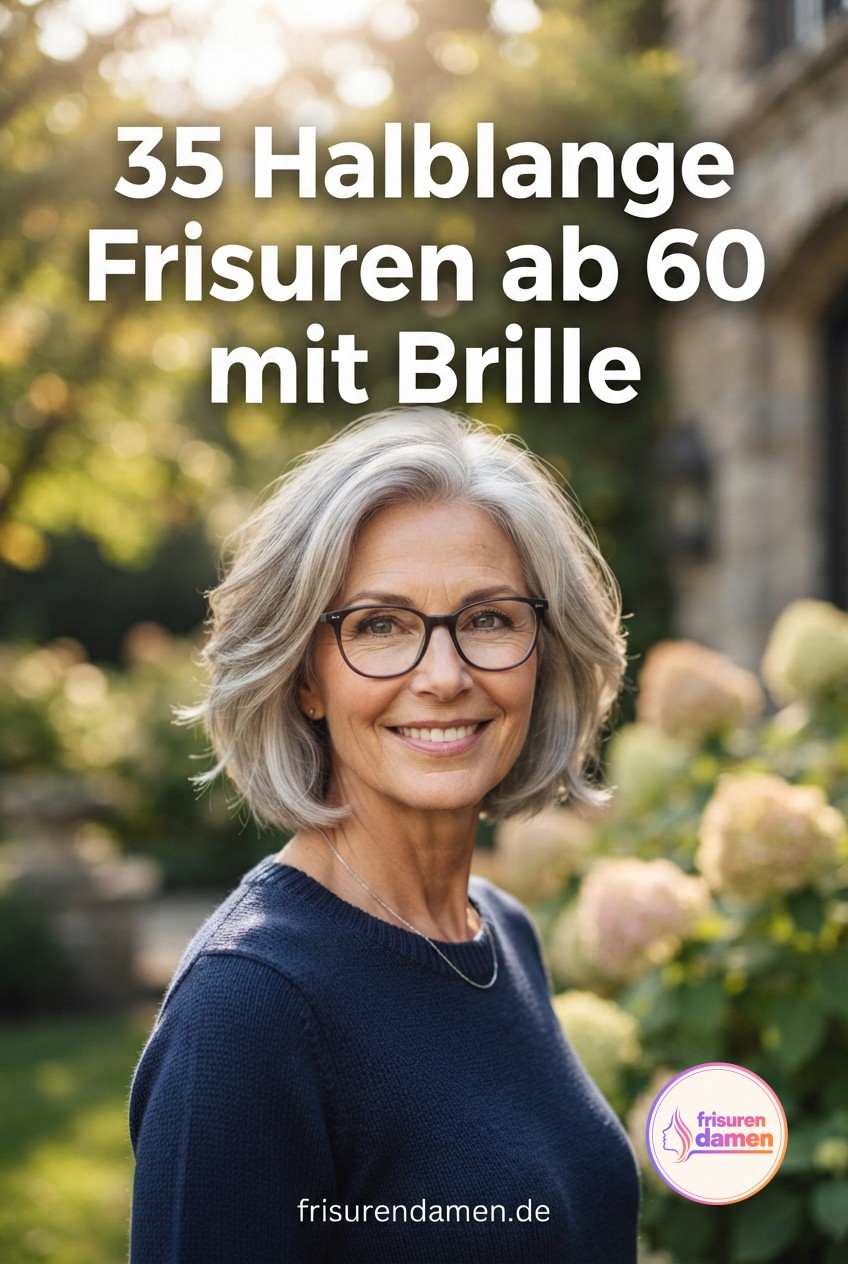 35 Halblange Frisuren ab 60 mit Brille