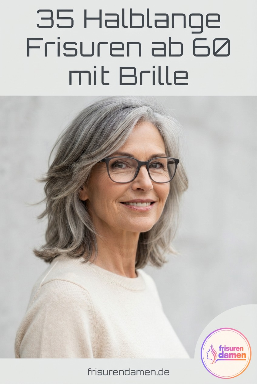 35 Halblange Frisuren ab 60 mit Brille