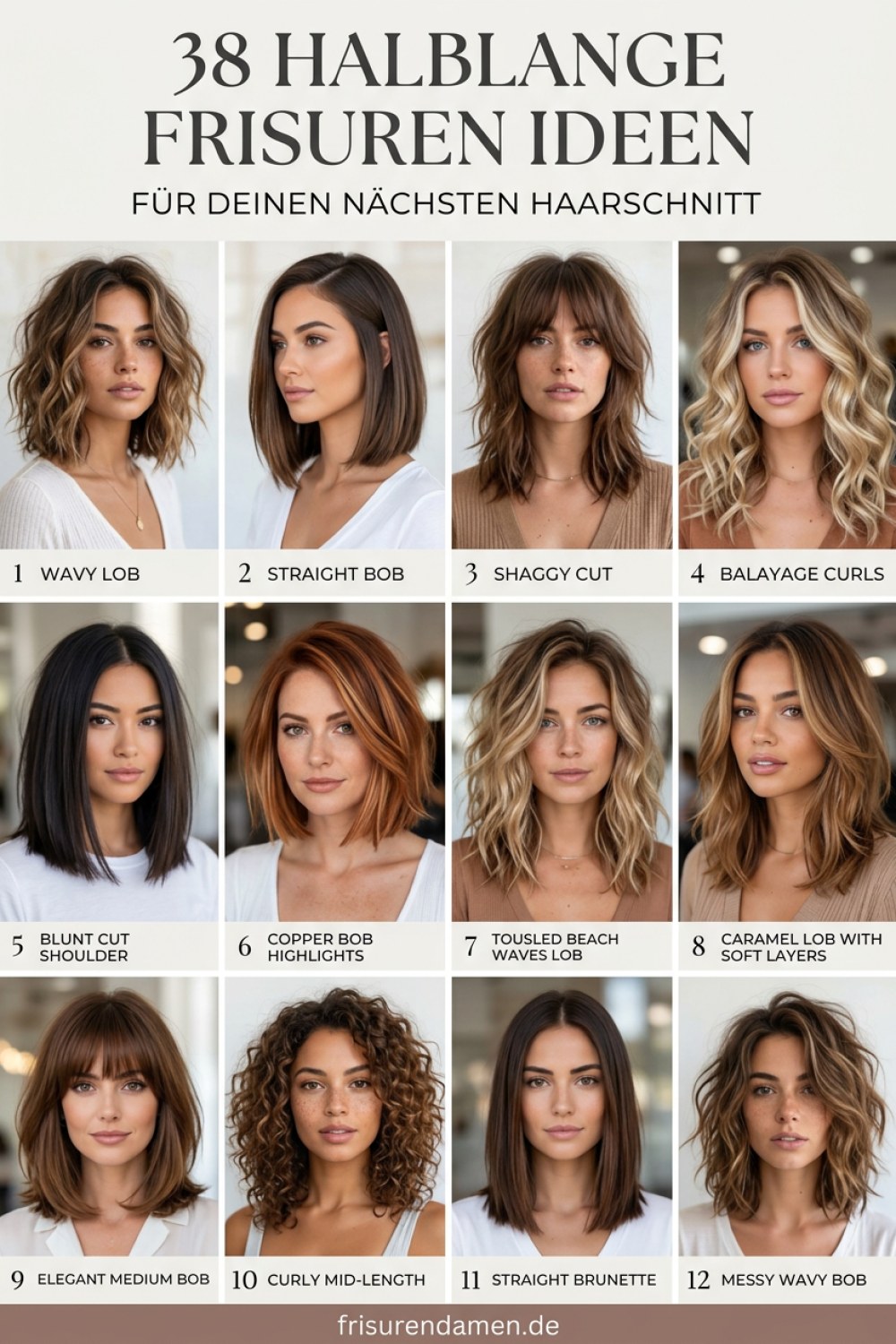 38 Halblange Frisuren Ideen Für Deinen Nächsten Haarschnitt