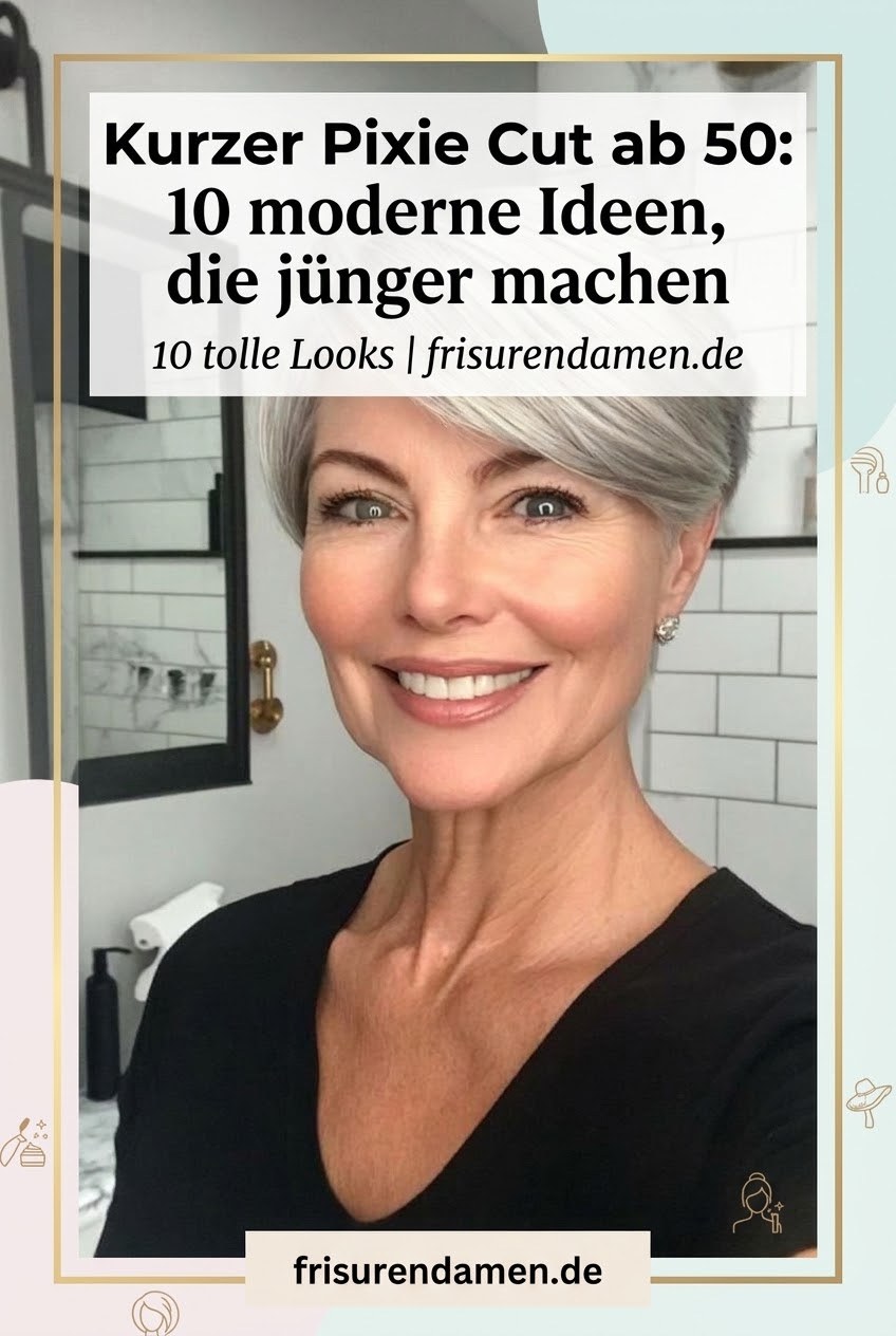 Kurzer Pixie Cut ab 50: 10 moderne Ideen, die jünger machen