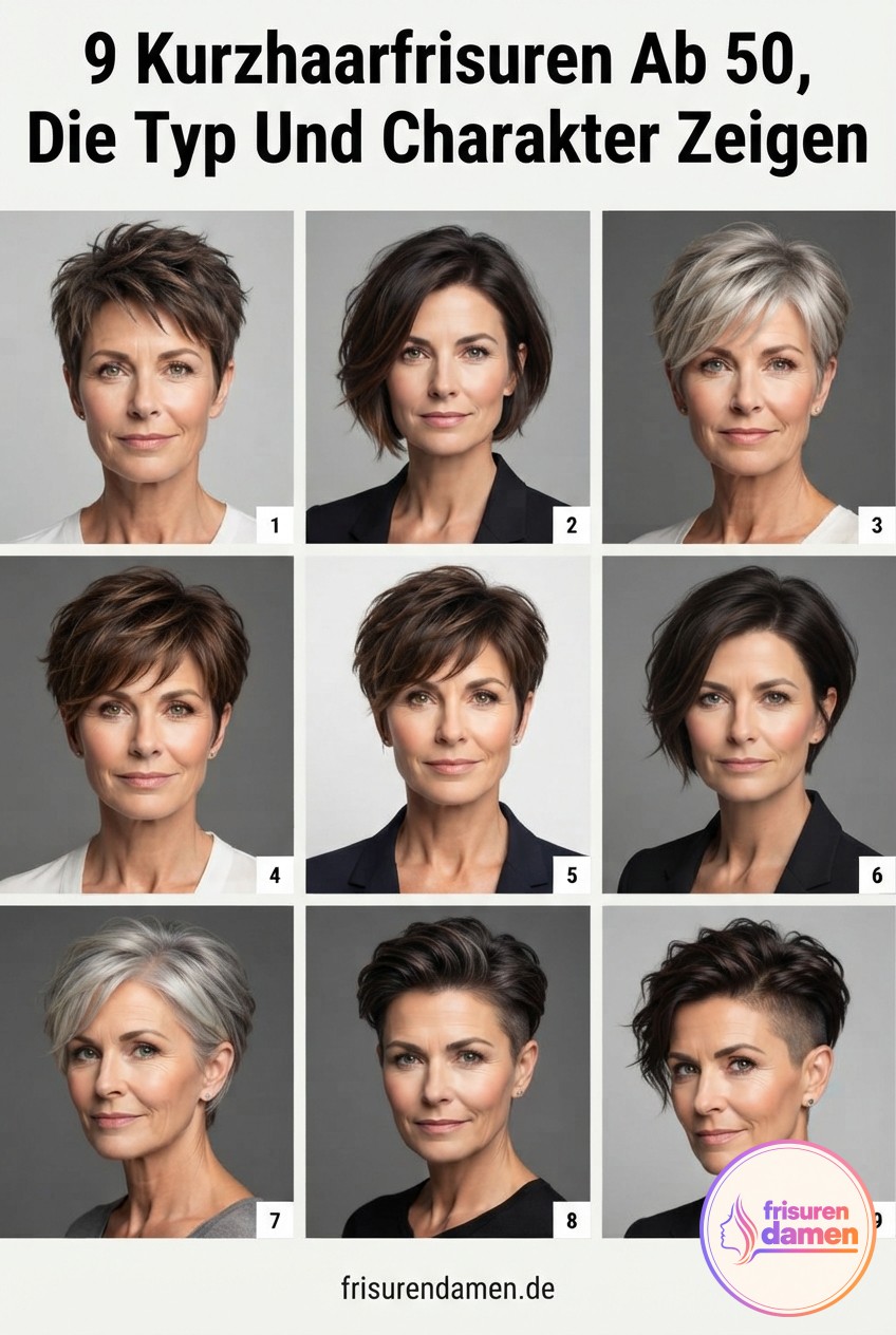 9 Kurzhaarfrisuren Ab 50, Die Typ Und Charakter Zeigen