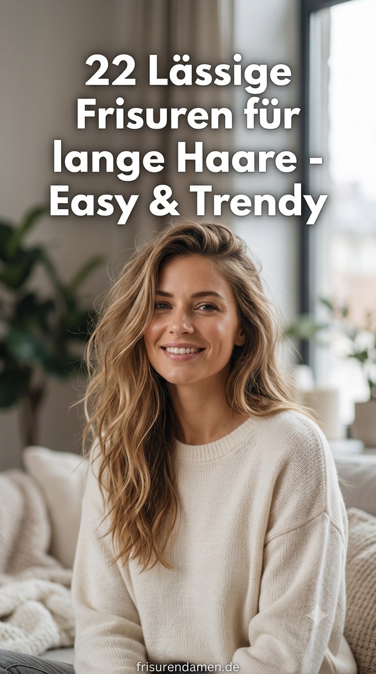 22 Lässige Frisuren für lange Haare - Easy & Trendy