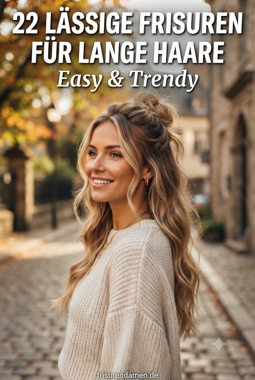 22 Lässige Frisuren für lange Haare - Easy & Trendy