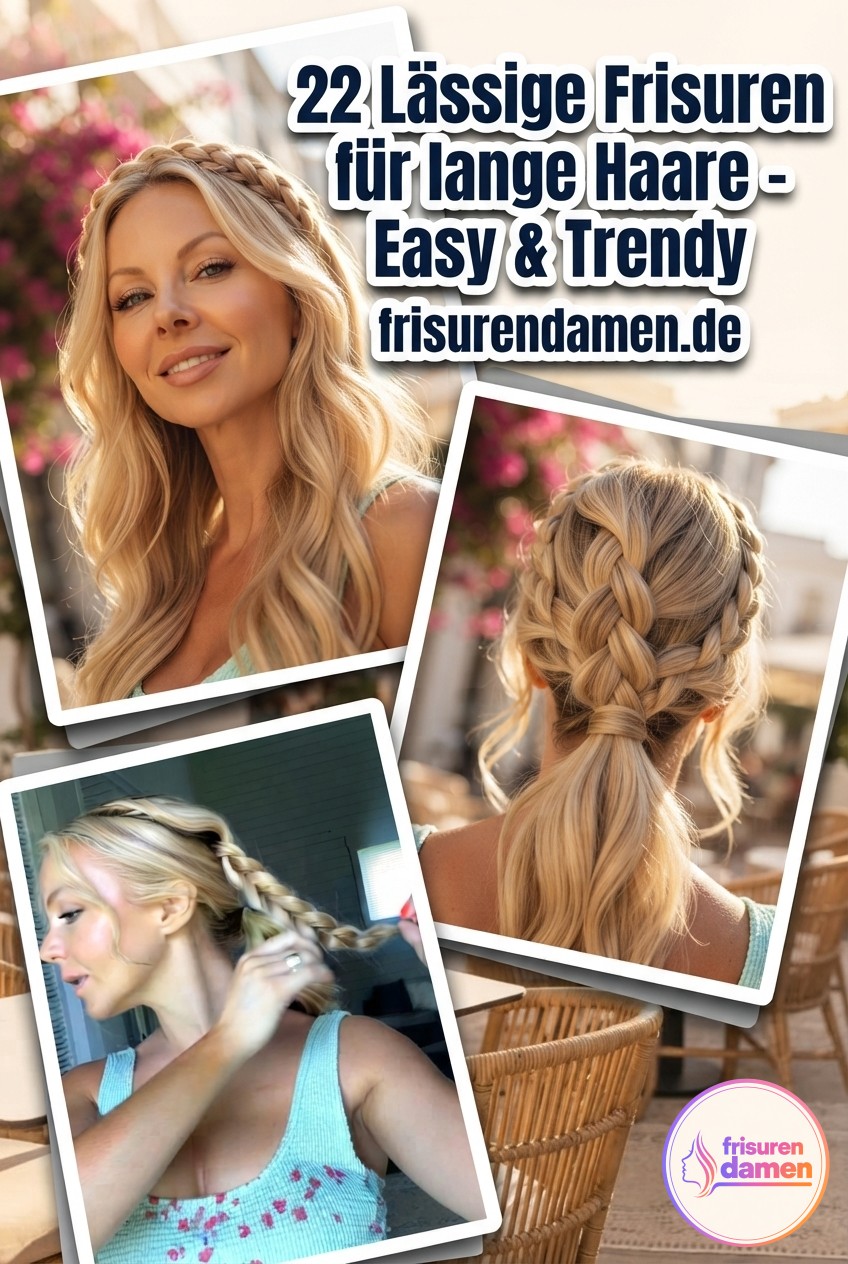22 Lässige Frisuren für lange Haare - Easy & Trendy