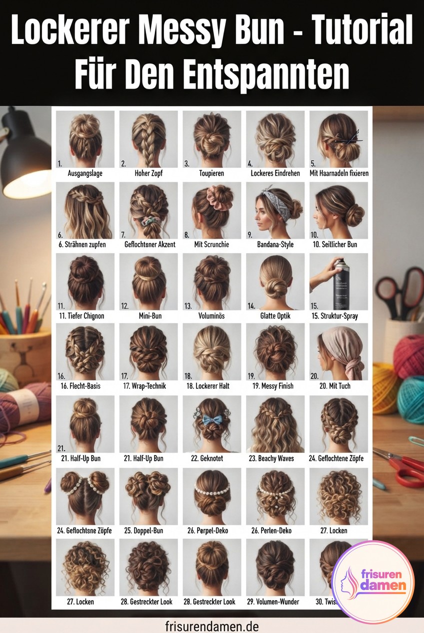 Lockerer Messy Bun - Tutorial Für Den Entspannten