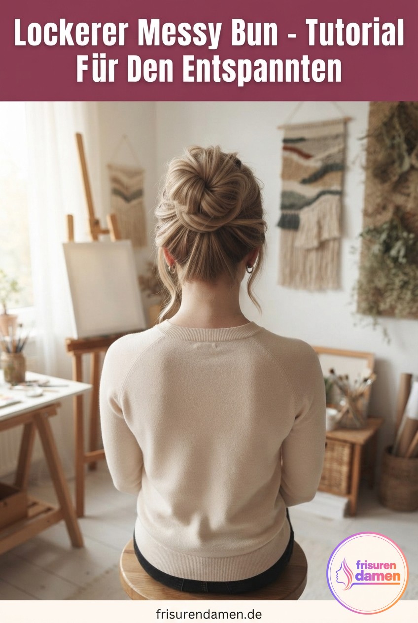 Lockerer Messy Bun - Tutorial Für Den Entspannten