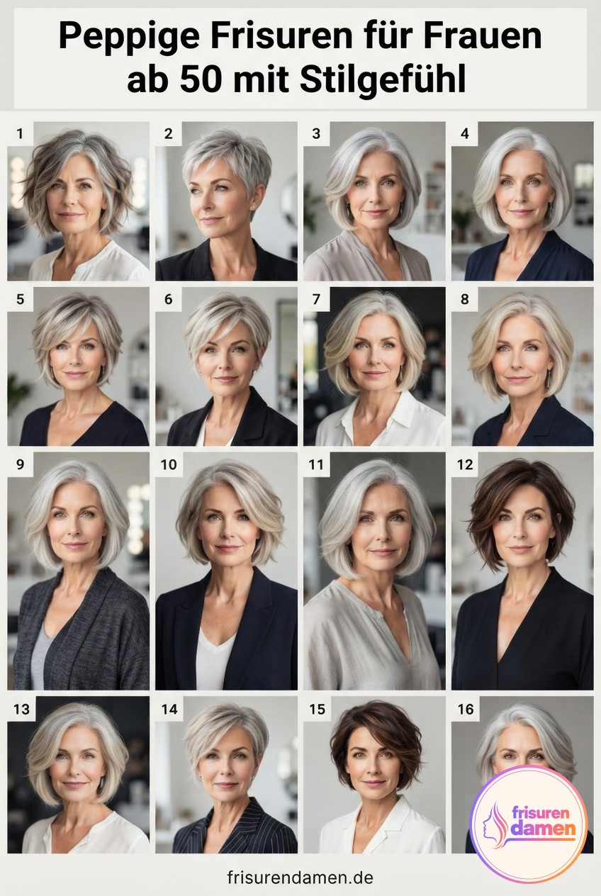 Peppige Frisuren für Frauen ab 50 mit Stilgefühl