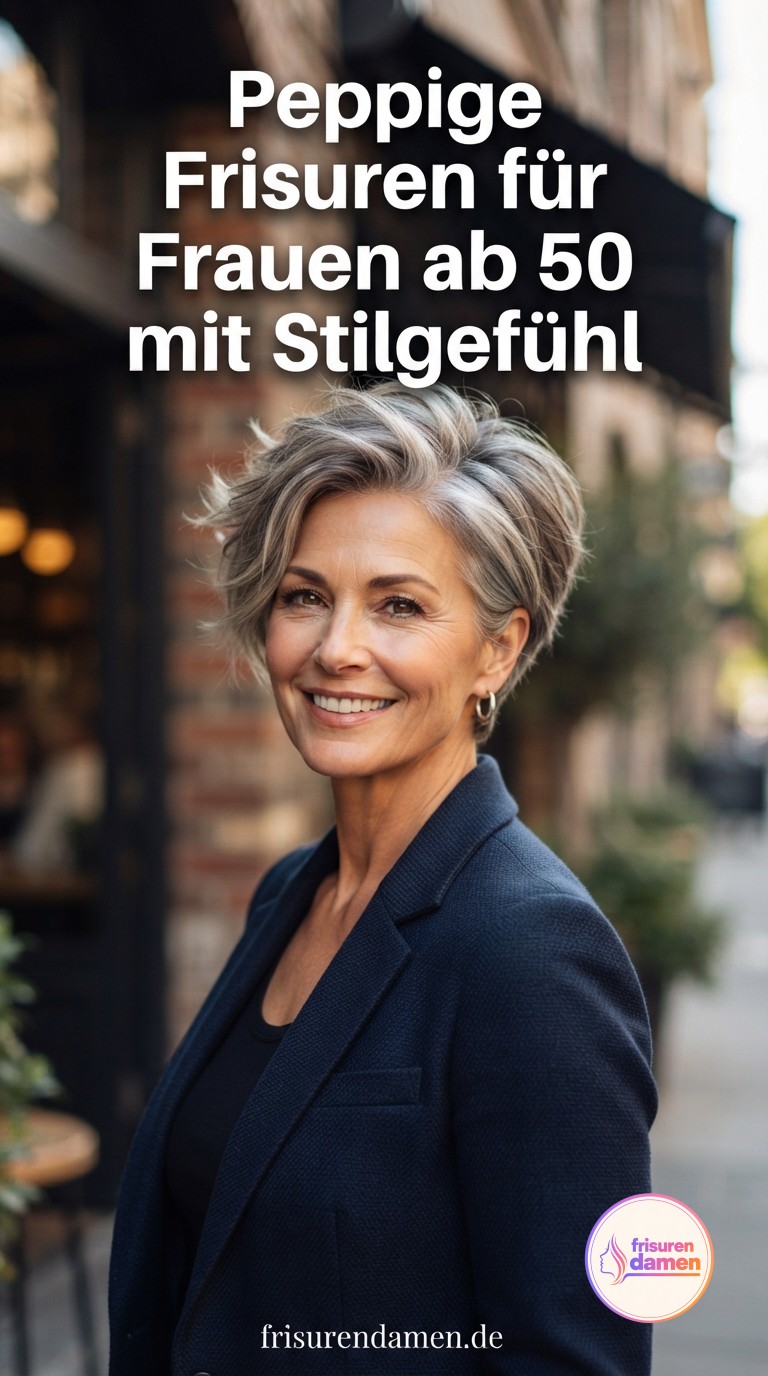 Peppige Frisuren für Frauen ab 50 mit Stilgefühl