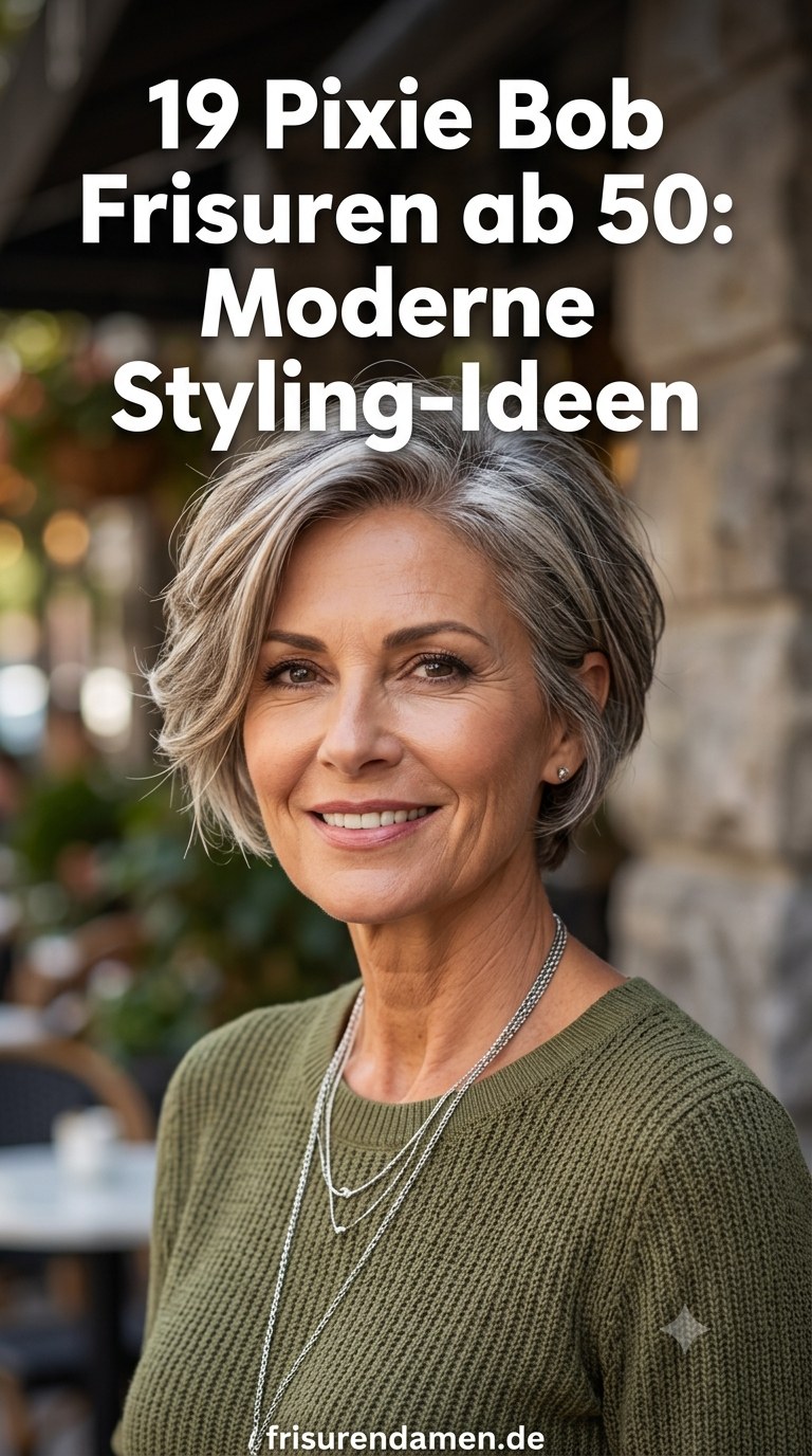 19 Pixie Bob Frisuren ab 50: Moderne Styling-Ideen