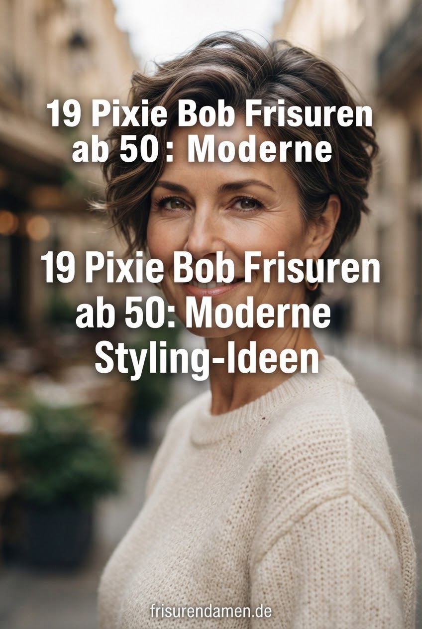 19 Pixie Bob Frisuren ab 50: Moderne Styling-Ideen