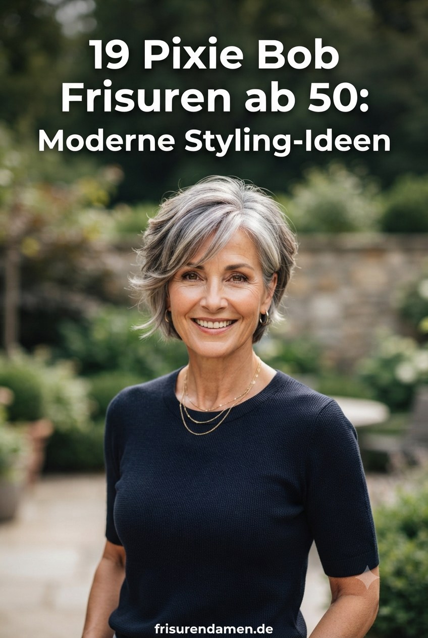 19 Pixie Bob Frisuren ab 50: Moderne Styling-Ideen