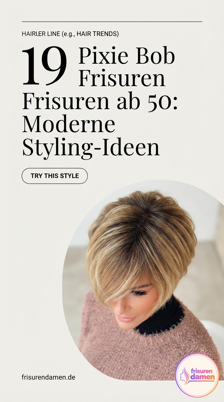 19 Pixie Bob Frisuren ab 50: Moderne Styling-Ideen
