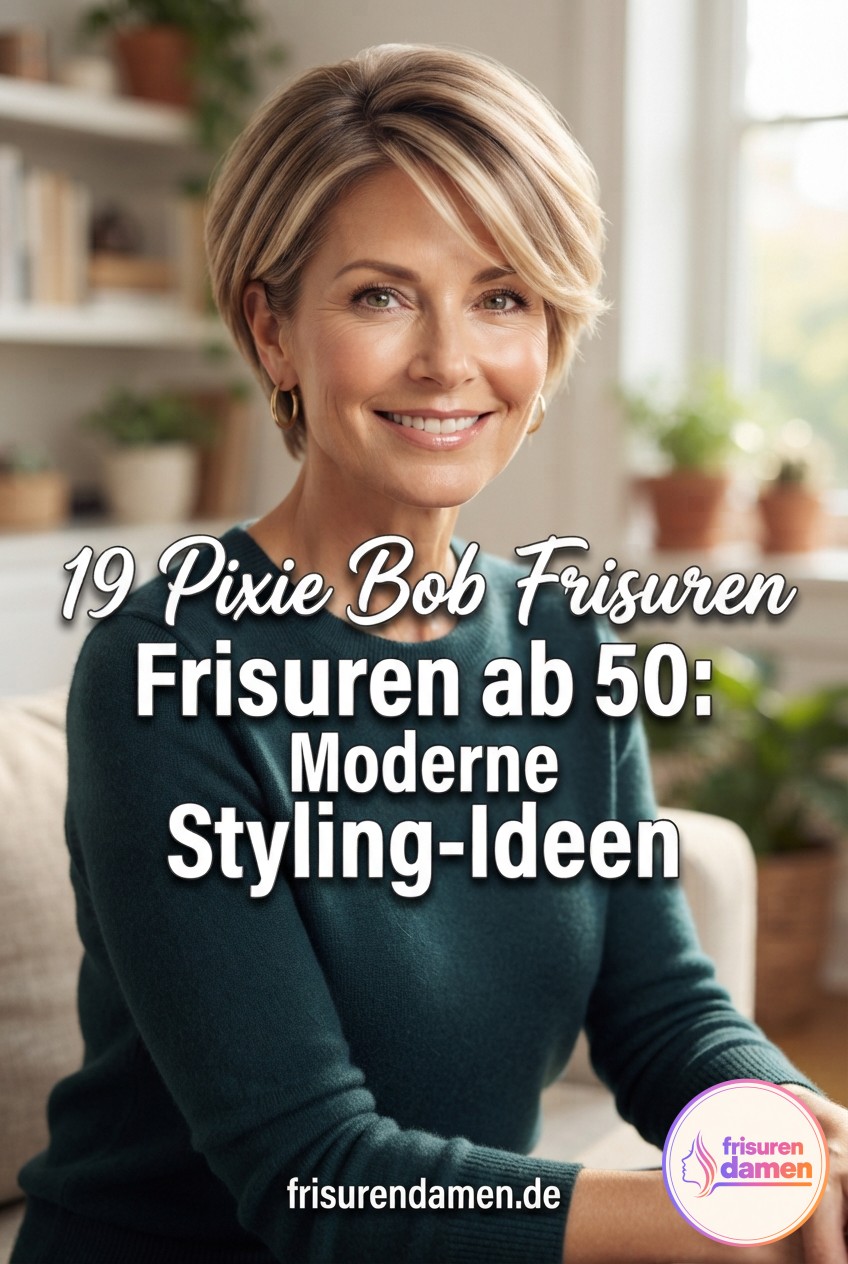 19 Pixie Bob Frisuren ab 50: Moderne Styling-Ideen