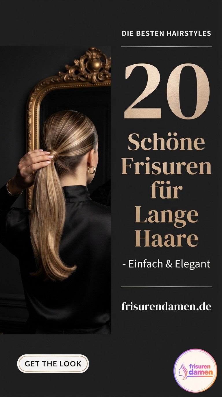 20 Schöne Frisuren für Lange Haare - Einfach & Elegant
