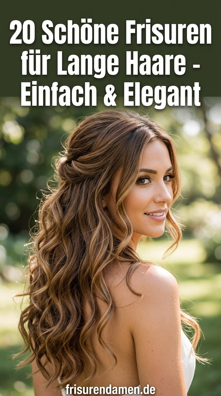 20 Schöne Frisuren für Lange Haare - Einfach & Elegant