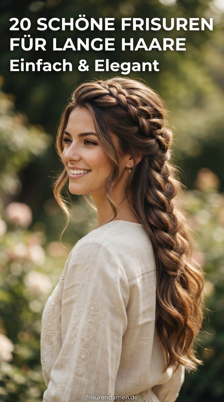 20 Schöne Frisuren für Lange Haare - Einfach & Elegant