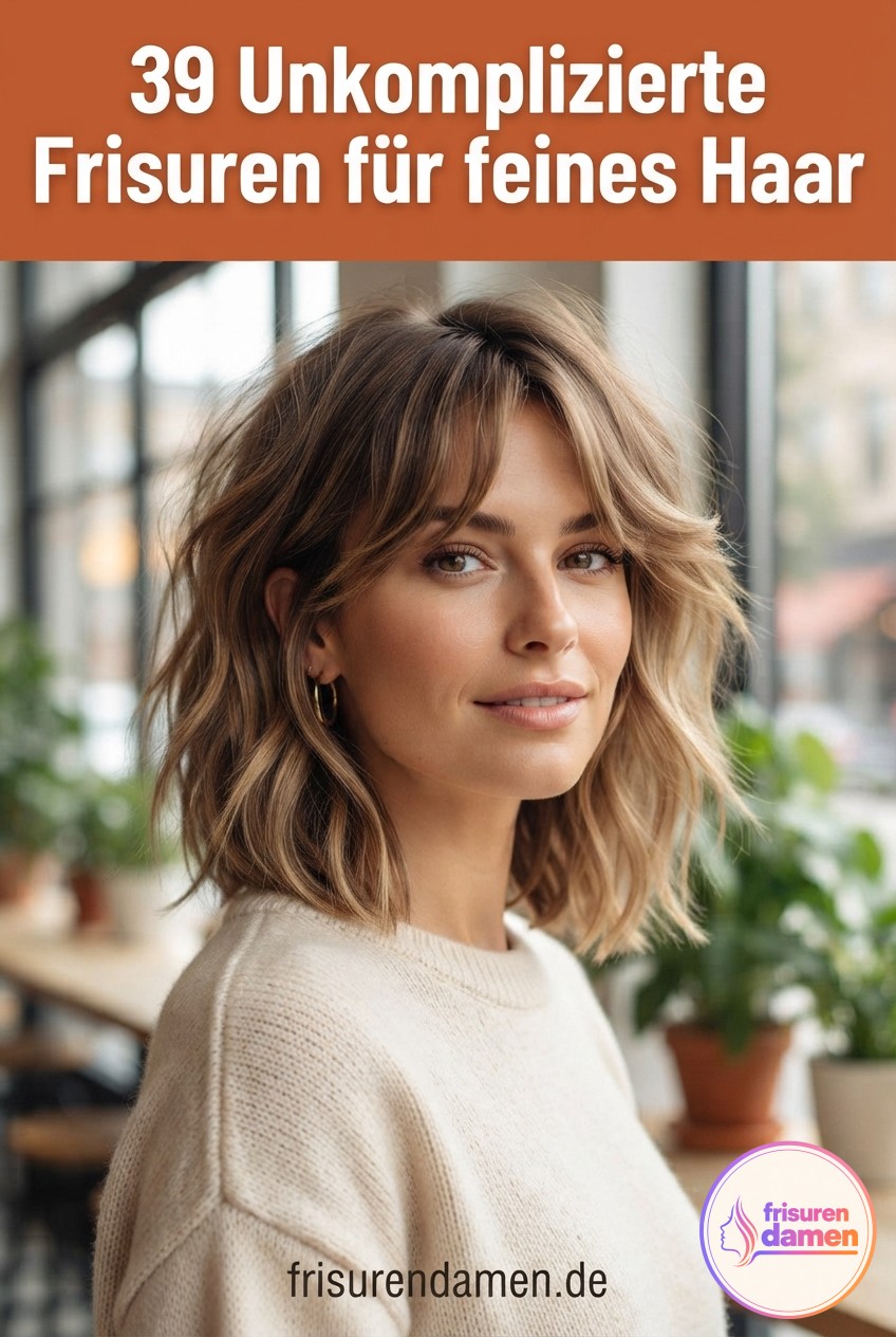 39 Unkomplizierte Frisuren für feines Haar