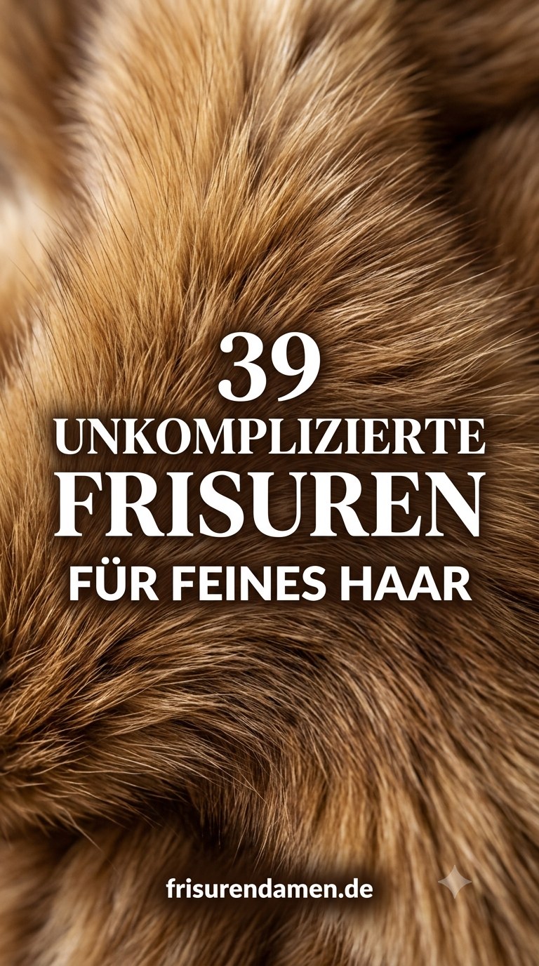 39 Unkomplizierte Frisuren für feines Haar