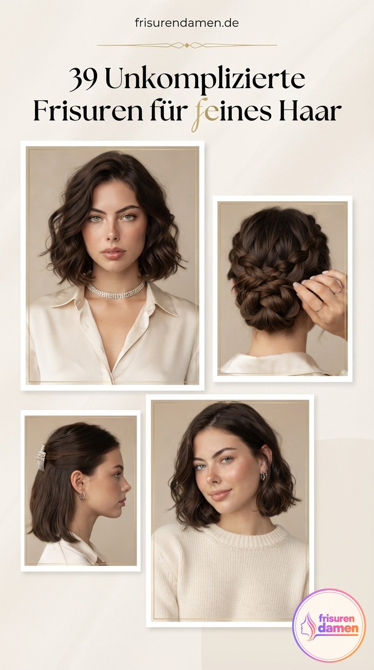 39 Unkomplizierte Frisuren für feines Haar