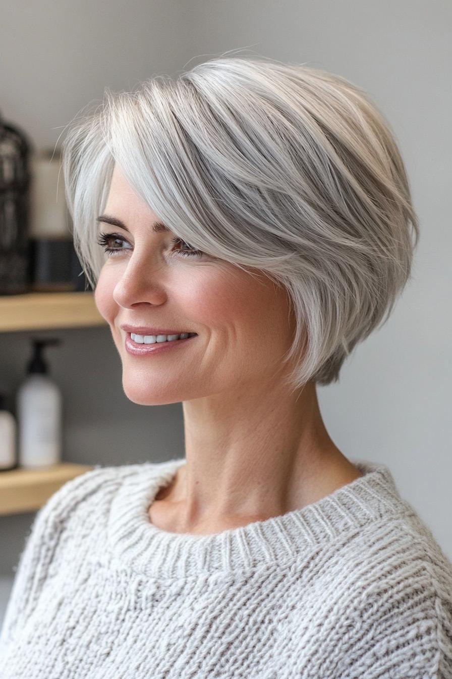 Pixie Bob graue Haare: Elegante Ideen und Styling-Tipps