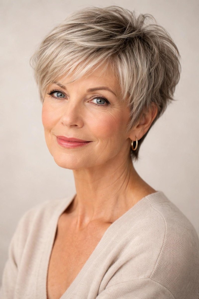 Pixie Cut ovale Gesichtsform